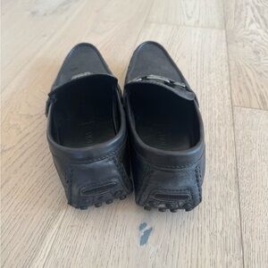 Men's Black Leather Loafers